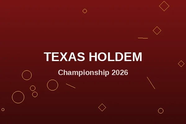 德州扑克锦标赛宣传图